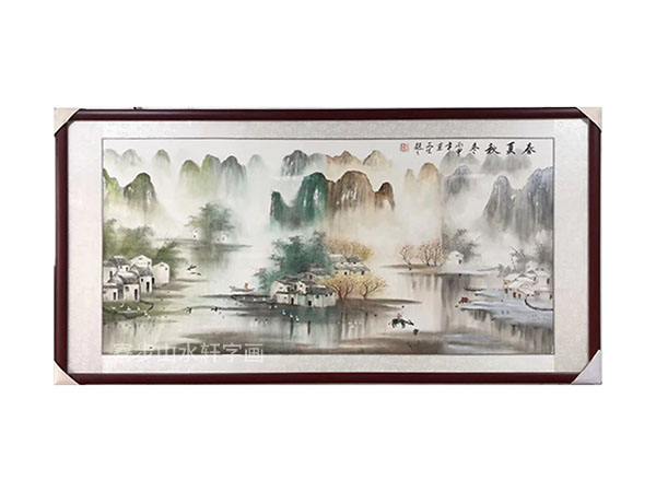 春夏秋冬横幅尺寸：86X166cm