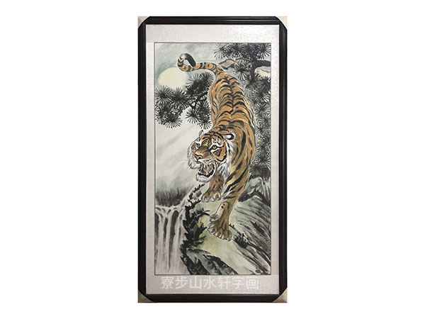 下山虎竖幅尺寸：88X168cm