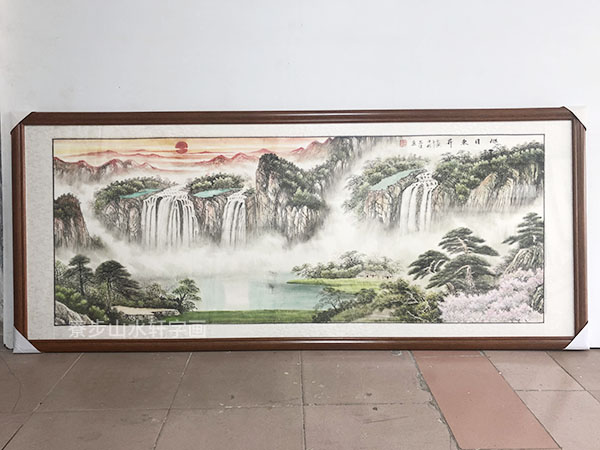 旭日东升横幅尺寸：88X210cm