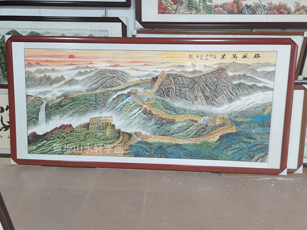 万里长城横幅尺寸132X283cm