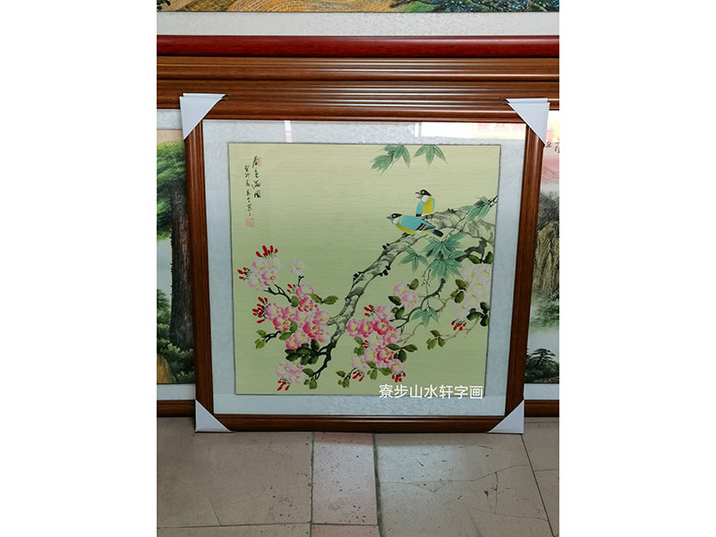 “春色满园”横幅尺寸：88乘88cm