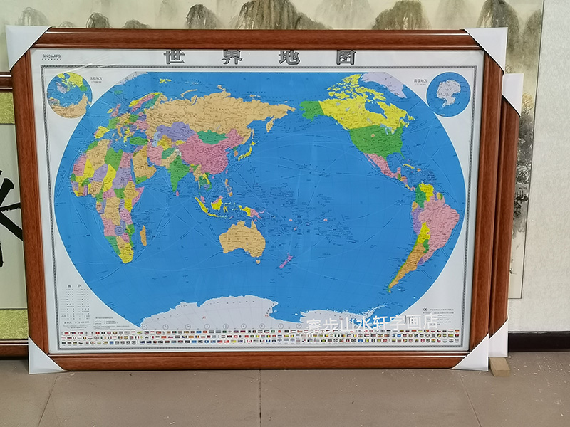 “世界地图” 横幅尺寸: 83*115cm